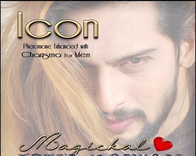 Icon w/ Charisma for Men ~ Pherotine 2022 ~ Handcrafted Pheromone Enhanced Fragrance for Men - Love Potion Magickal Perfumerie