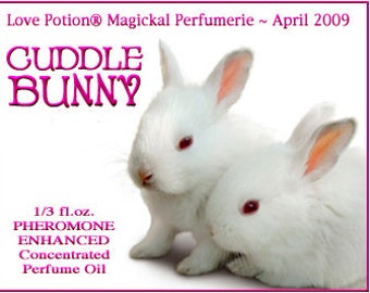 Cuddle Bunny Perfume w/ Cuddle Bunny Phero Blend - Pheromone Enhanced Perfume for Women - Love Potion Magickal Perfumerie