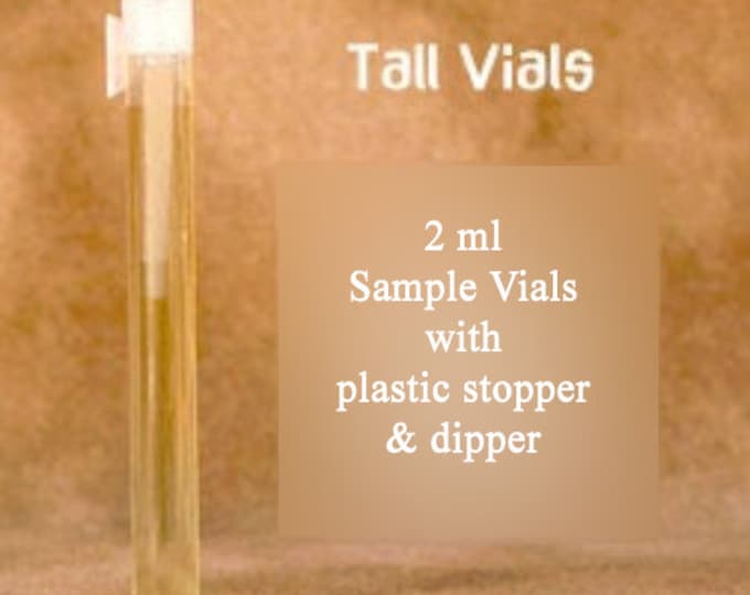 Set of 10 Empty Perfume Vials - TALL - 2 ml size