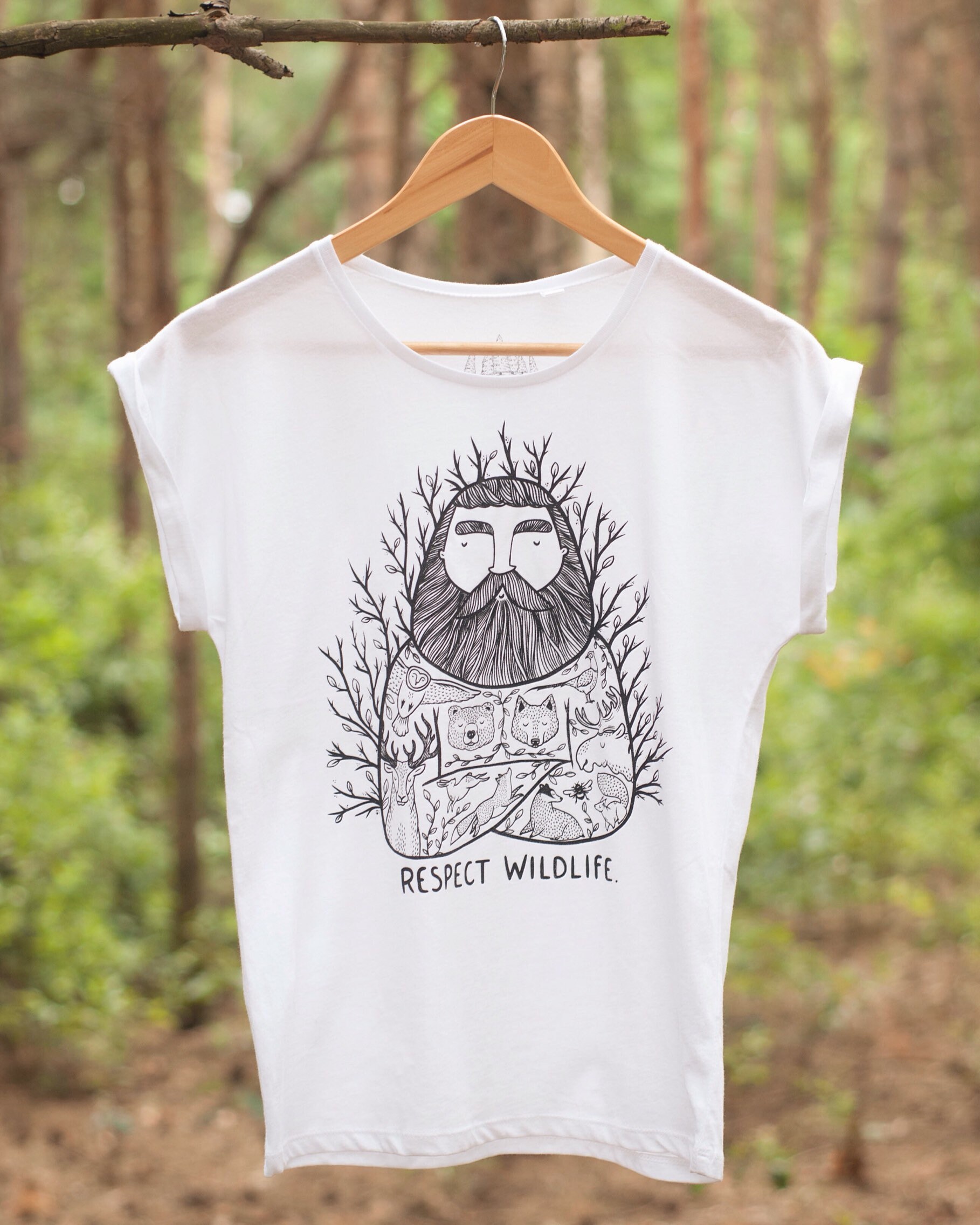 Respect Wildlife T-shirt Cotton Shirt - Etsy