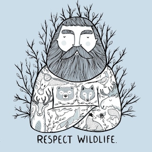 Impresión vegana - Respeto a la vida silvestre - Decoración del hogar Póster libre de crueldad Arte de pared ético Animales Sea amable Inspiración Derechos de los animales Eco
