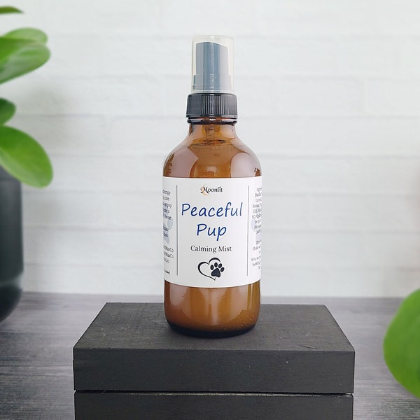 Dog Anxiety and Calming Spray, Peaceful Pup Mist, Natural Dog Spray, Gift for Pets and Pups