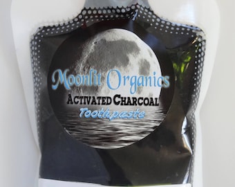 Activated Charcoal Toothpaste Whitening * Peppermint * Remineralizing * Fluoride-Free