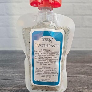 Natural Peppermint Toothpaste, Fluoride and SLS Free image 3