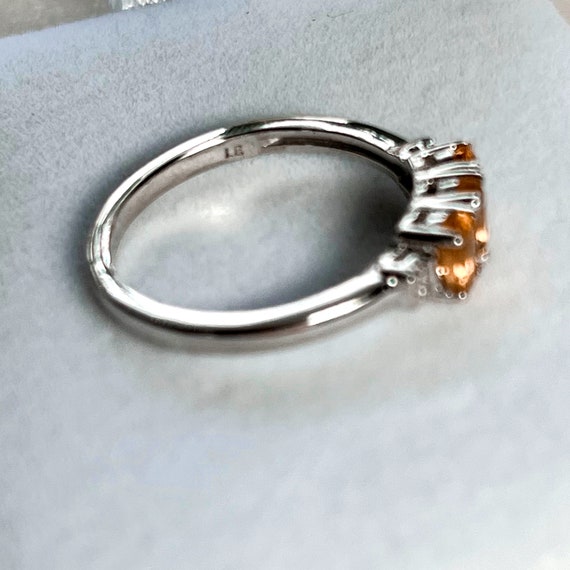 Sterling Silver Genuine Citrine Ring - image 5