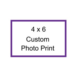 Custom 4x6 Photo Print - Personalized Picture Print - Semi Gloss Finish - Wall Art Gift - Printed Photo from Your Image - Desktop Decor