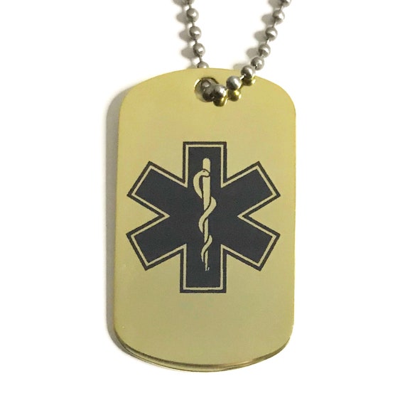 24k gold dog tags