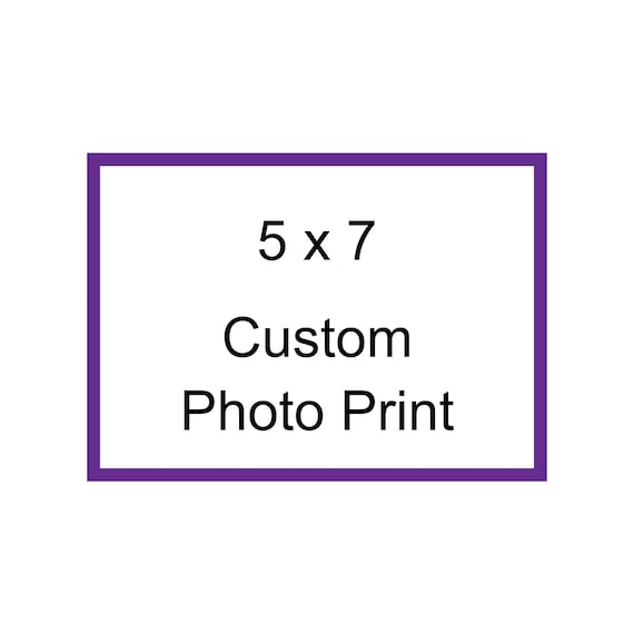 Custom 5x7 Photo Print - Personalized Picture Print - Semi Gloss Finish - Wall Art Gift - Printed Photo from Your Image - Desktop Decor