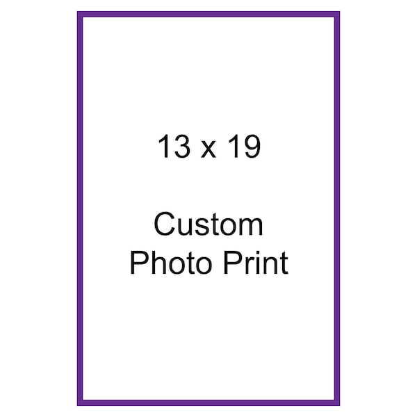 13 x 19" Semi-gloss photo print, custom photo print, poster print