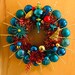 Mid century modern christmas ornament wreath. fun and KITSCHY | Etsy