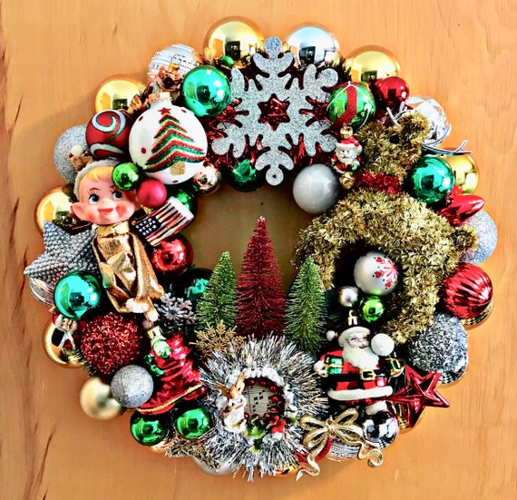 * vintage ornament ♡ * ハート＆ クリスマスの飾り Waywardvisionstudio Ornament Wreath. Retro, Mid Century