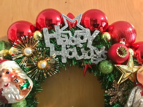 Waywardvisionstudio Christmas Wreath.retro, Nostalgic,kitschy