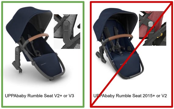 Uppababy Vista Rumbleseat to Mockingbird Adapter | Upper & Lower Position  Compatible | Stroller Seat Mount Bracket - Etsy