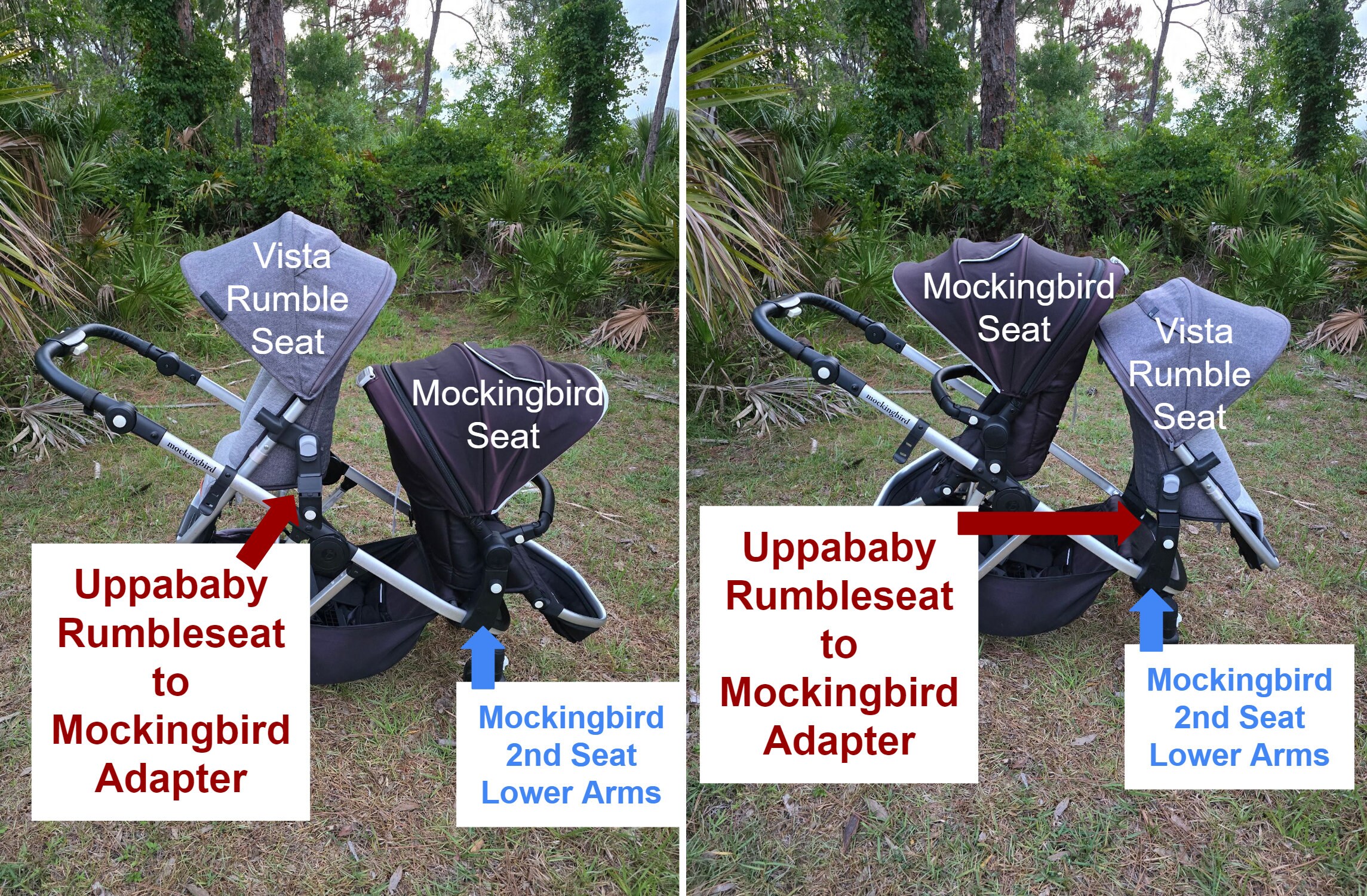 Mockingbird Stroller to Uppababy Vista Seat and Bassinet Adapter | Toddler  Seat & Infant Car Seat Compatible - Etsy Norway