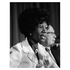 Shirley Chisholm - 1971 - Vintage Historical Print