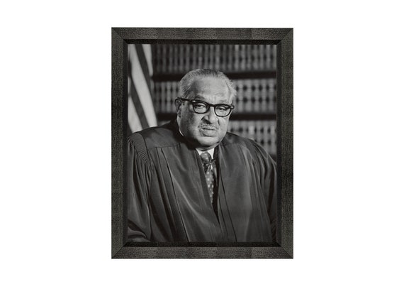 Historical Artwork from 1976 - 4 x 6 - Gloss Justice Thurgood Marshall Photograph