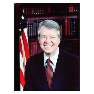 Jimmy Carter - 1977 - Vintage Historical Photo - US President Print