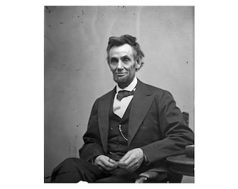 Abraham Lincoln - 1865 - Vintage Historical Print - US President Photo