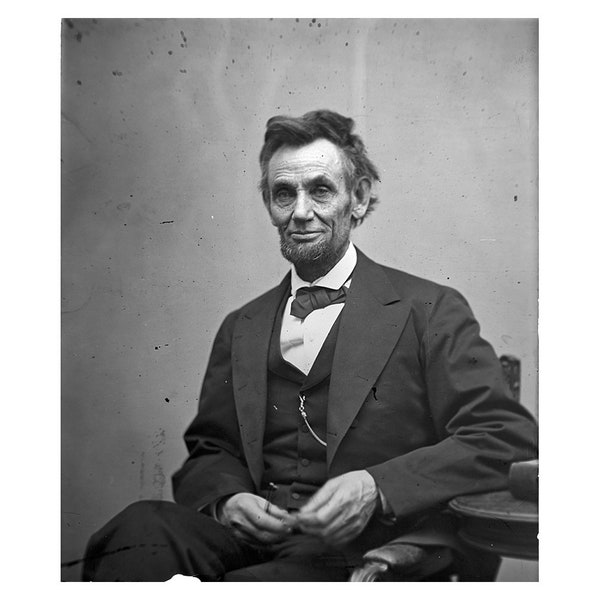 Abraham Lincoln - 1865 - Vintage Historical Print - US President Photo