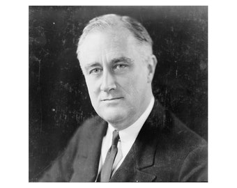 Franklin Delano Roosevelt - 1933 - Vintage Historical Photo - US President Print