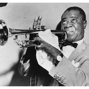 Louis Armstrong - 1953 - Vintage Historical Print