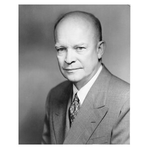 Dwight D. Eisenhower - 1952 - Vintage Historical Print - US President Photo