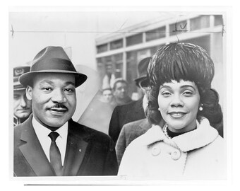 Dr. & Mrs. Martin Luther King Jr. - 1964 - Vintage Historical Print