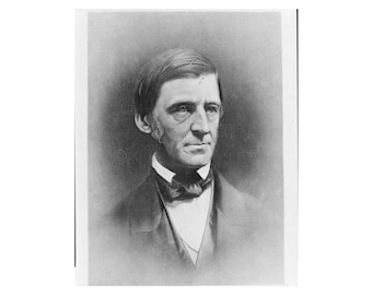 Ralph Waldo Emerson - 1884 - Vintage Historical Photo