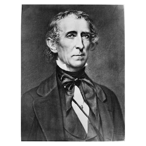 John Tyler - 1860 - Vintage Historical Print - US President Photo
