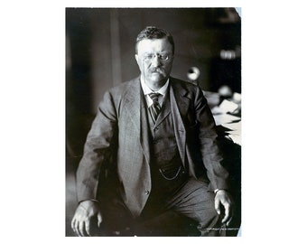 Theodore Roosevelt - 1910 - Vintage Historical Print - US President Photo