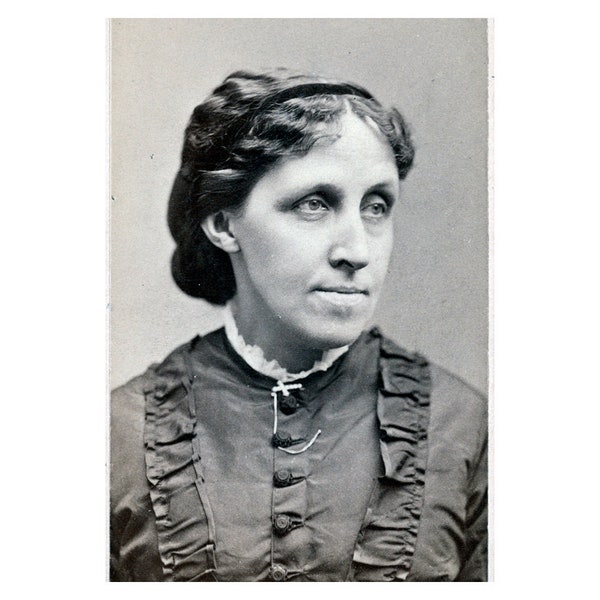 Louisa May Alcott - 1870 - Vintage Historical Print