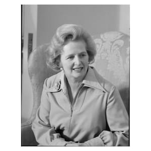 Margaret Thatcher - 1975 - Vintage Historical Print