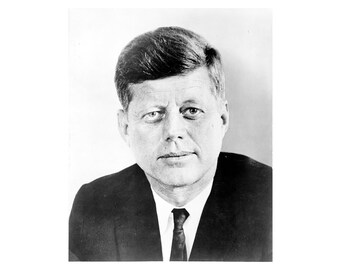 John F. Kennedy - 1961 - Vintage Historical Photo - US President Print