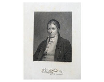 Eli Whitney - 1820 - Vintage Historical Photo