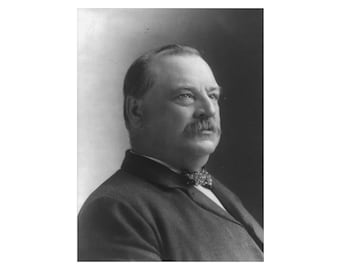 Grover Cleveland - 1892 - Vintage Historical Print