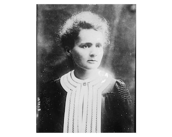 Marie Curie - 1900 - Vintage Historical Print