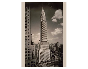 Chrysler Building in New York City - 1930 - Vintage Historical Print
