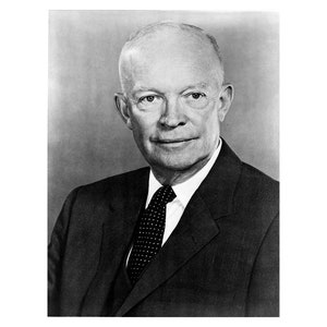 Dwight D. Eisenhower - 1950 - Vintage Historical Photo