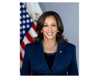 Official Portrait of Vice President Kamala Harris - 2021 - Vintage Historical Print
