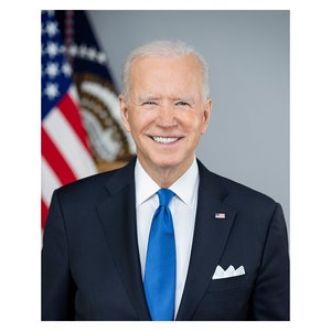 Official Portrait of President Joseph Biden - 2021 - Vintage Historical Print
