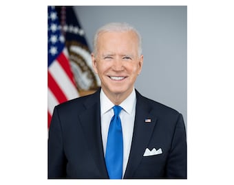 Official Portrait of President Joseph Biden - 2021 - Vintage Historical Print