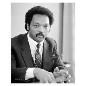 Rev. Jesse Jackson - 1983 - Vintage Historical Print