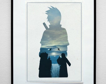 Final Valley; Hawk Version. Minimalist Anime Poster Print.
