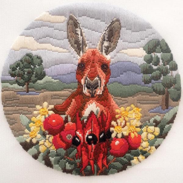 RARE BUNNY CROSS STITCH PULLED THREAD PETIT POINT NEEDLEPOINT KIT