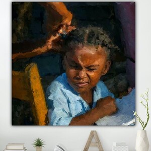 Black Art, African American Art, Black Art Canvas, African American Art Canvas, Afro Art, DIGITAL ART, Canvas, Fine Art, Free Shipping