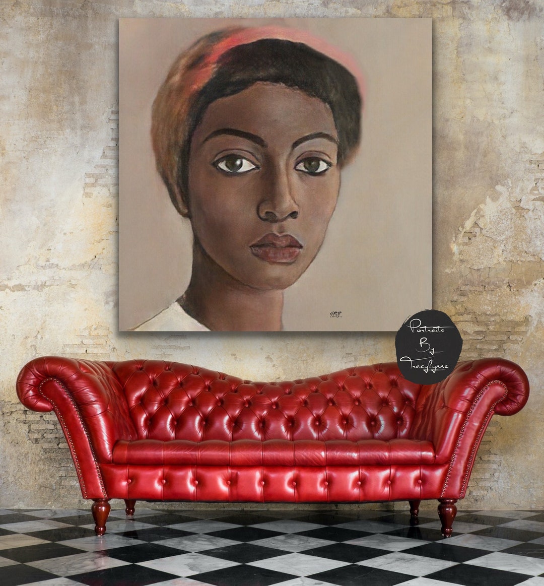 African American Art, Black Art, Black Woman Art, Black Art Canvas