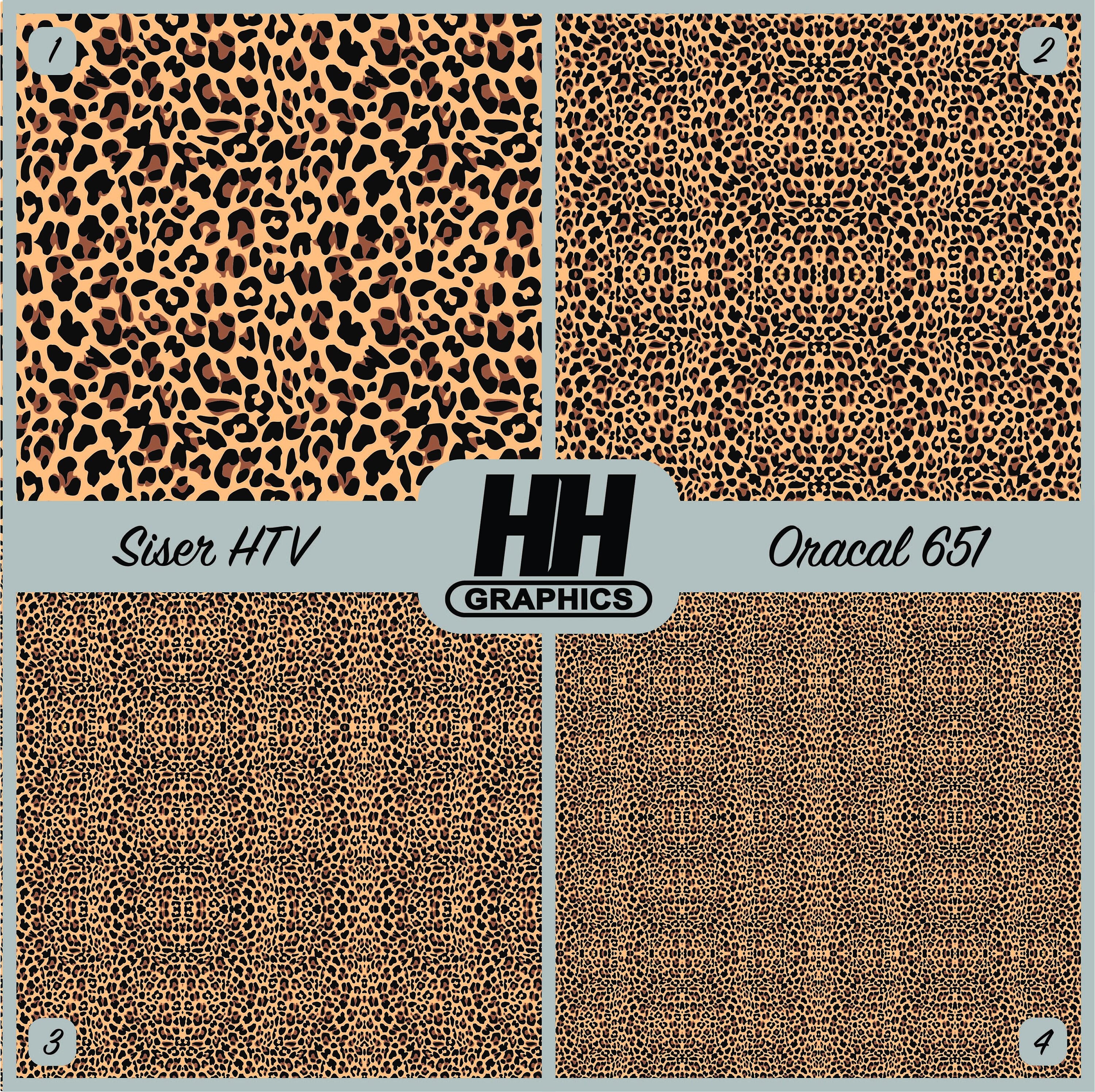 leopard print vinyl printed craft vinyl oracal and siser etsy