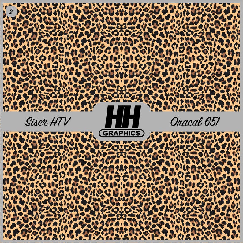 leopard print vinyl printed craft vinyl oracal and siser etsy