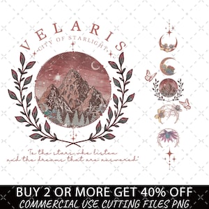 Velaris Png, Velaris City Of Starlight Png, The Night Court Png, SJM Merch Png, City of Starlight Sweater, ACOTAR Png, ACOTAR Velaris Png