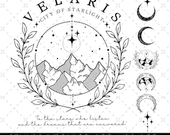 Velaris Png, Velaris City Of Starlight Png, The Night Court Png, SJM Merch Png, City of Starlight Sweater, ACOTAR Png, ACOTAR Velaris Png